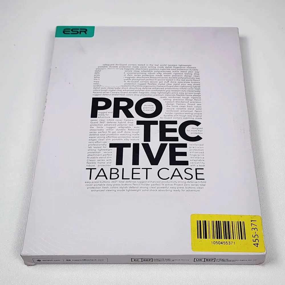 ESR Rebound Magnetic Case for iPad 11th Gen A16 10th Gen 10.9 Black